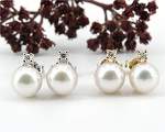 Wedding Jewellery<br>Earrings Brilliance<br>7.5 - 8.0 mm