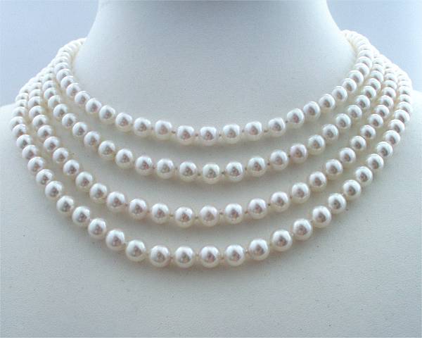 4 strand pearl necklace at SelecTraders