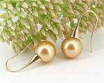 Golden South Sea<br>Pearl Earstuds<br>11.0 - 12.0 mm